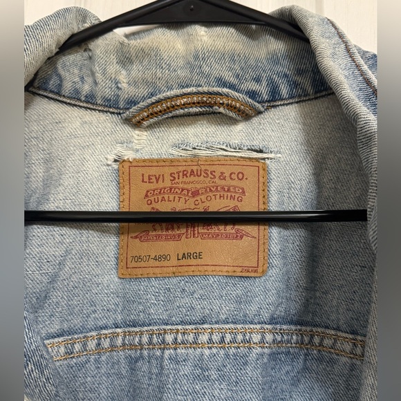 Vintage Levi’s 70507-4890 Denim Trucker Jacket Made in USA Size Large - Picture 3 of 16